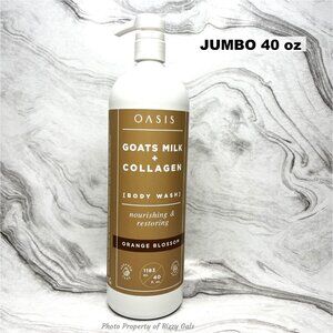 Oasis Goats Milk Collagen Body Wash Orange Blossom JUMBO 40fl oz